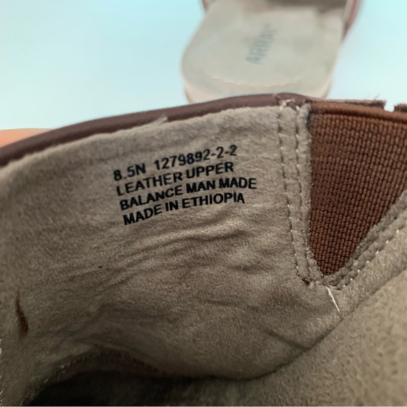 Array Womens Laurel Brown Leather slide block heel Mules Shoes US 8.5 N narrow - Picture 6 of 10